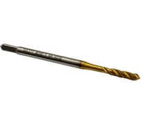 Метчик машинно-ручной TORNERI, М3х0,5, HSSE, 6H, DIN371, TiN, с винтовой канавкой для глухих отверстий, 036467