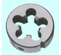 Плашка дюймовая CNIC резьба Уитворта 3/16-32BSF 55 г, 9ХС, 32 ниток/дюйм, d 20 мм 40794