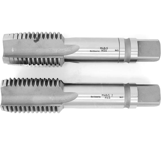 Метчик М48x5 машинно-ручной (HSS) 2шт компл. исп2 ГОСТ 3266-81 Beltools ri.114.1026 1