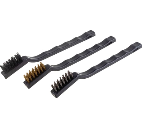 Набор щеток для зачистки поверхностей РемоКолор нержавеющая сталь, латунированная сталь, полипропилен, 3шт. 11-2-017