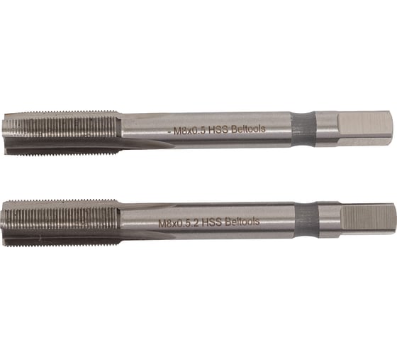 Метчик Beltools М8х0,5 машинно-ручной HSS 2шт компл. исп2 ГОСТ 3266-81 ri.114.1520