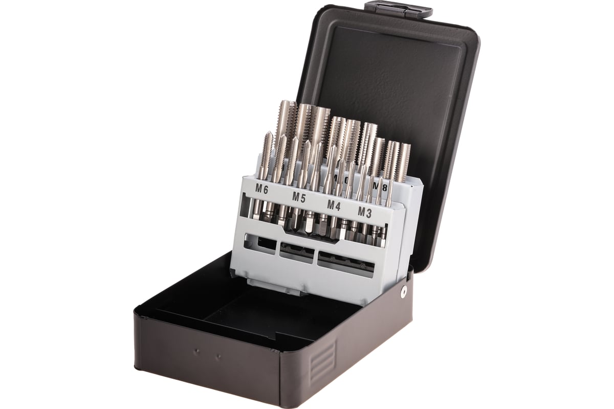 Резьбонарезной набор Terrax by RUKO M3-M12 HSS, 21шт A245006 - выгодная ...