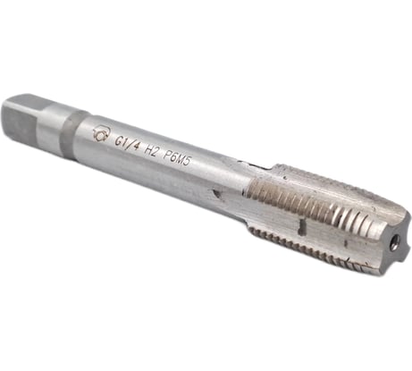 Машинно-ручной метчик TORNERI трубный G 1/4 Р6М5 для сквозных отверстий 028711