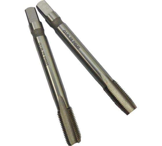 Машинно-ручной метчик TORNERI трубный G 1/8 Р6М5 комплект из 2-х штук 038278 1