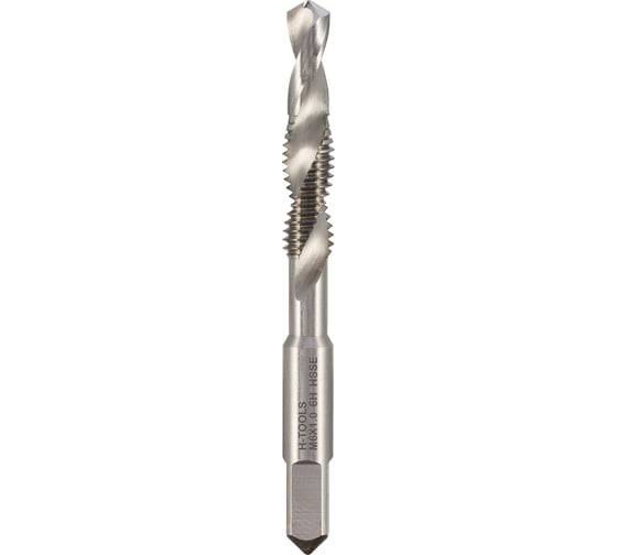 Метчик комбинированный H-Tools М6, шаг 1.0 мм, HSSE, 6h, 64 мм, a=4.9 133060EHT 1