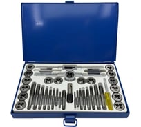Набор метчиков и плашек TORNERI М3 - М12 (40 предметов) в металлическом кейсе Т023751