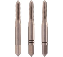 Метчик левый H-Tools М3 шаг 0.5мм, комплект из 3-х шт, DIN352, HSS-G 6h, a=2.7 230030LIHT