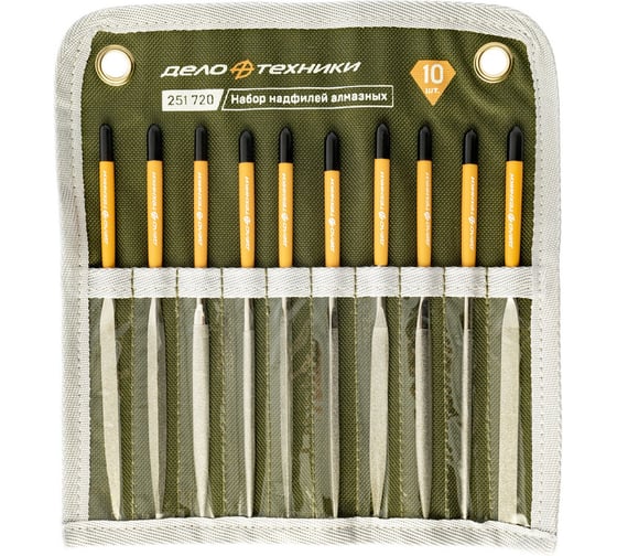 Набор надфилей алмазных Дело Техники 10 шт 251720