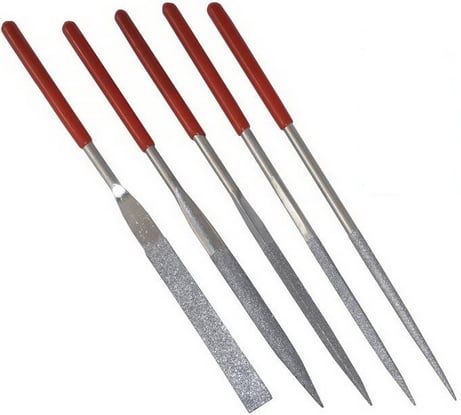 Набор надфилей Ruichi 5 шт, 180 мм, с алмазным напылением 113190