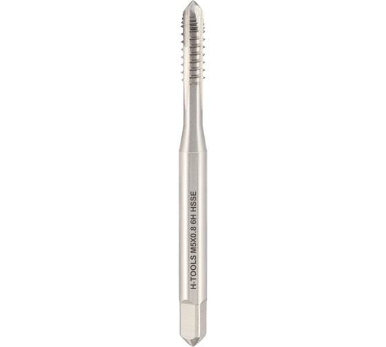 Метчик H-Tools М 5,0x0,8 (машинный, шахм.), DIN371, HSSE, 6h B-AZ/4-5P, 70мм, a=4,9 272050EHT 1