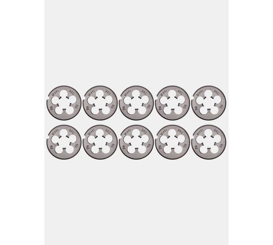 Плашка РОСИНСТРУМЕНТ 10 шт, М 14x1.0, ГОСТ 9740-71, 9ХС 426141UP