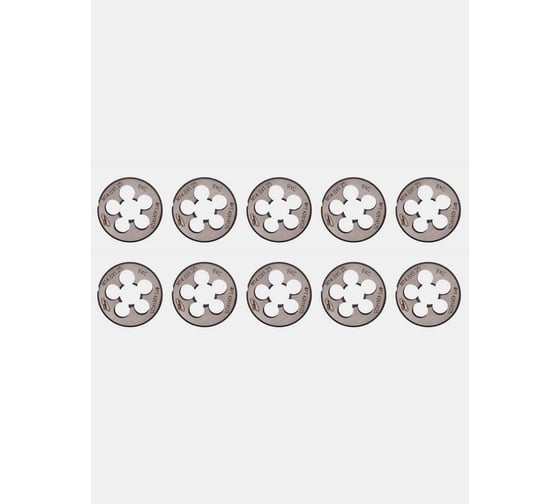 Плашка РОСИНСТРУМЕНТ 10 шт, М14x1.25, ГОСТ 9740-71, 9ХС 42614125UP