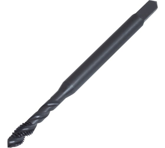 Метчик ТОЧИНТЕХ м/р М3,0x0,5 Р6М5К5/HSS-E DIN371 BLACK OXIDE, с винтовой канавкой tn40022 1