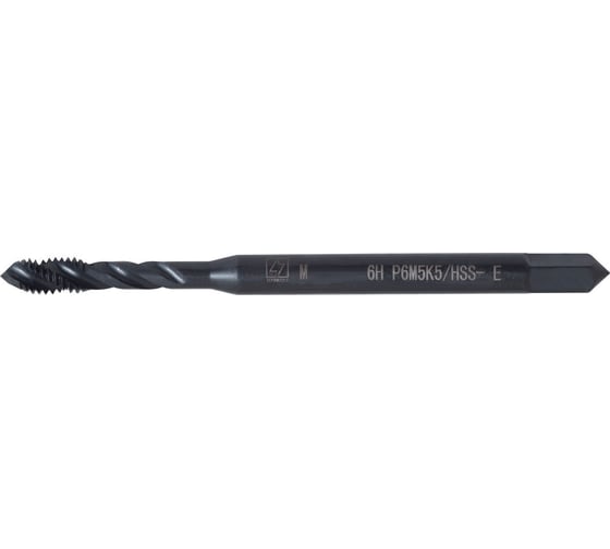 Метчик ТОЧИНТЕХ м/р М3,0x0,5 Р6М5К5/HSS-E DIN371 BLACK OXIDE, с винтовой канавкой tn40022