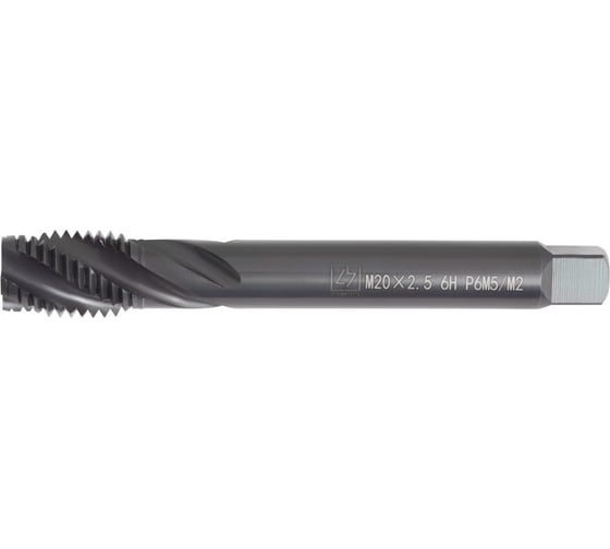 Метчик ТОЧИНТЕХ м/р М20x2,5 Р6М5/М2 DIN376 BLACK OXIDE, с винтовой канавкой tn40152