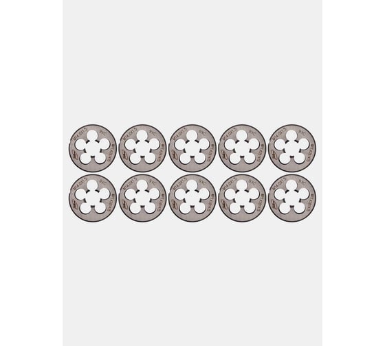 Упаковка РОСИНСТРУМЕНТ 10 шт: плашка М14x1.5, ГОСТ 9740-71, 9ХС 4261415UP