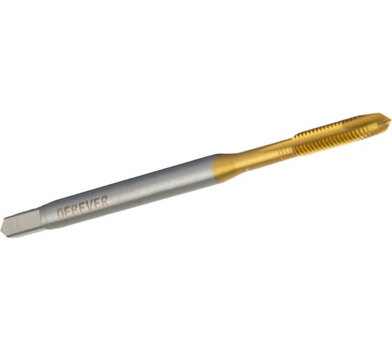 Метчик машинный для сквозных отверстий Debever Machining Solutions M8, TiN, HSS-Co, DIN 371 DB-S-TTM08125TN