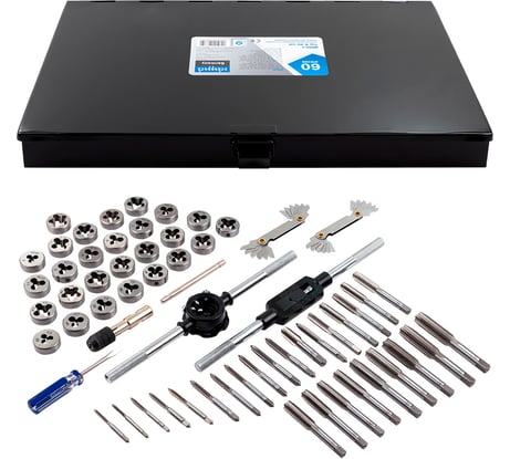 Набор метчиков и плашек Scheppach 60 предметов Sch-M060-3(64897)