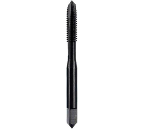 Метчик ТОЧИНТЕХ м/р М6,0x1,0 Р6М5/М2 DIN371 BLACK OXIDE, с прямой канавкой, с подточкой tn40056