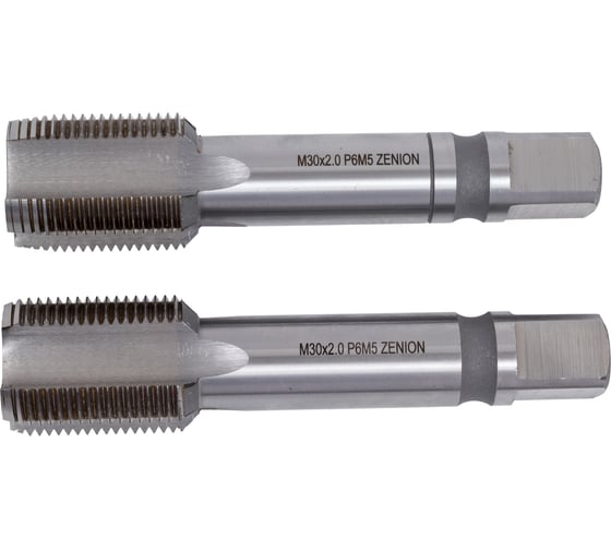 Метчик ZENION м/р М30x2,0 Р6М5 ГОСТ 3266-81 к-т 2 шт. с прох. хв. мт00211 1