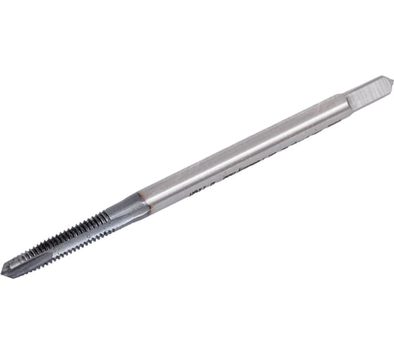 Метчик ТОЧИНТЕХ м/р М2,5x0,45 Р6М5К5/HSS-E ГОСТ 3266-81 TiCN, с прямой канавкой, с подточкой tn40019 1