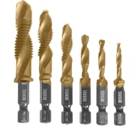 Набор сверл-метчиков Denzel М4-М12, Р6М5 76781