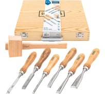 Стамески фигурные Scheppach набор 7 предметов Sch-25700(65680)