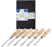 Стамески фигурные Scheppach набор 6 предметов Sch-25570(65679)