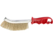 Щетка металлическая ООО ПКФ Сварком пласт.ручка латун.вогнутая k00019291