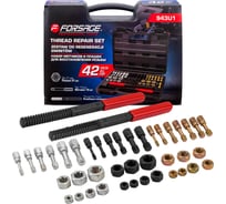 Набор метчиков и плашек для восстановления резьбы Forsage 42 предмета F-943U1(65392)