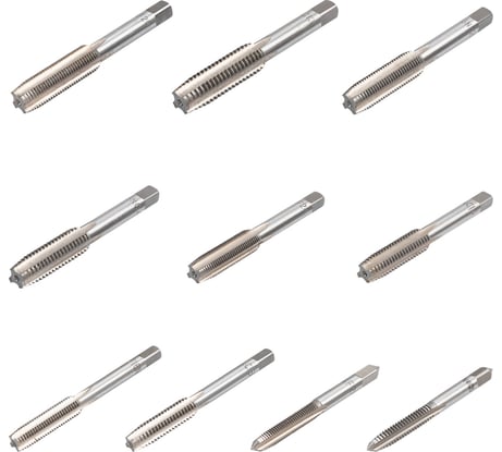 Метчики Scheppach набор 10 предметов (дюйм) Sch-C010-2T(65172)