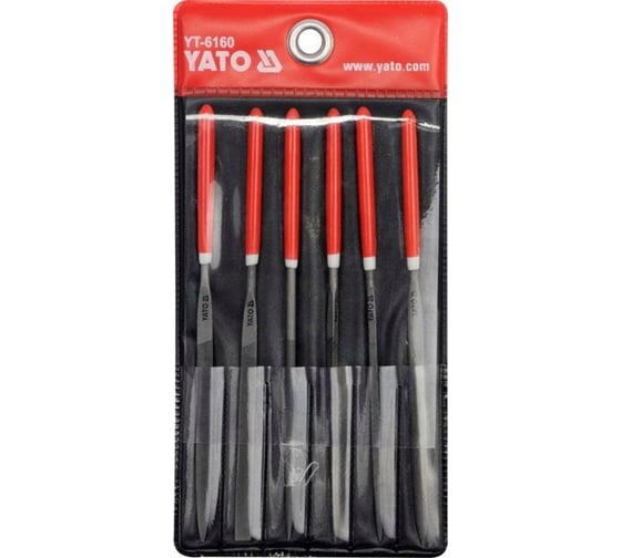 Набор надфилей YATO 140x65 мм 6пр YT-6160