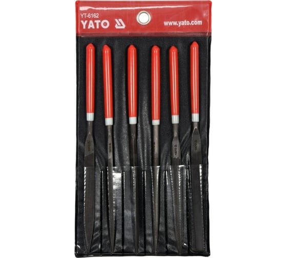 Набор надфилей YATO 180x85мм 6пр YT-6162 37146162 092 1