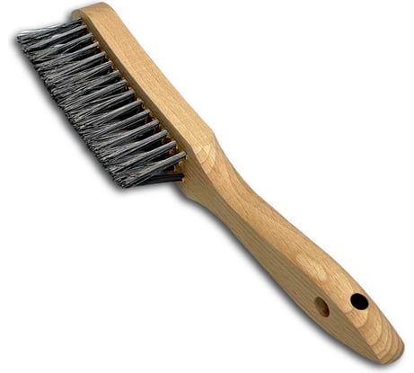 Щетка ручная для угловых швов Lessmann 290x35x135мм, 3-х рядная, 0,35мм 120801