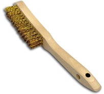 Щетка ручная Lessmann 3-х рядная, латунь гофрированная 0,35 мм, 107631