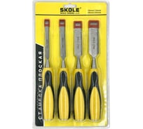 Набор стамесок 4пр/уп (10-14-20-25мм) Skole (LT2) LT2-4PC
