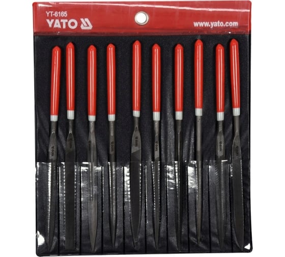 Набор надфилей YATO 180x85мм 10пр YT-6165 37146165 092 1
