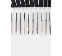 Метчик с прямой канавкой РОСИНСТРУМЕНТ сквозной, 10 шт, М 2,0x0,4 HSS-Co5 TiCN DIN371 76924UP