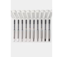 Метчик с винтовой канавкой РОСИНСТРУМЕНТ 10шт: глухой М 4x0,7 HSS-Со5 TiCN DIN371 76647UP