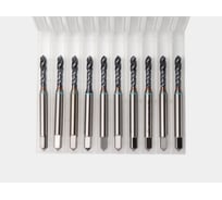 Метчик с винтовой канавкой РОСИНСТРУМЕНТ 10шт: глухой М 5x0,8 HSS-Со5 TiCN DIN371 76658UP