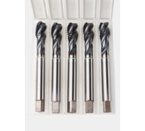 Метчик РОСИНСТРУМЕНТ 5 шт, с винтовой канавкой, глухой М 14x2 HSS-Со5 TiCN DIN376 766142UP
