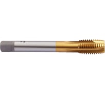 Метчик Wolfstar м/р M4,0х0,7 Р6М5/М2 DIN371 TiN, с винтовой канавкой, tn30407