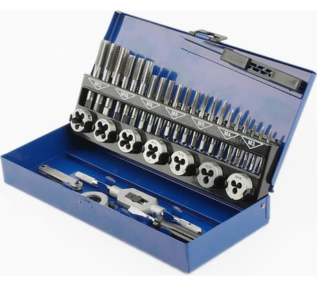 Набор ручных метчиков и плашек GSR A+S DIN 352/ 25x9 M3-M12 32 предмета S504AS70