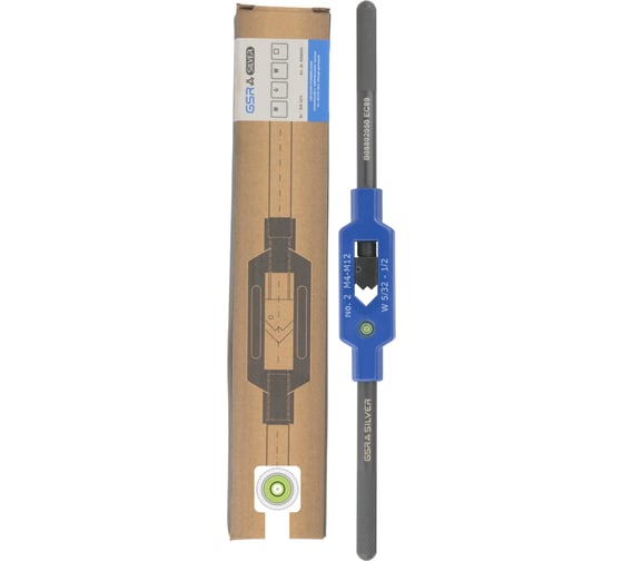 Метчикодержатель GSR N 2 стальной M4-М12 Silver с уровнем B08802050