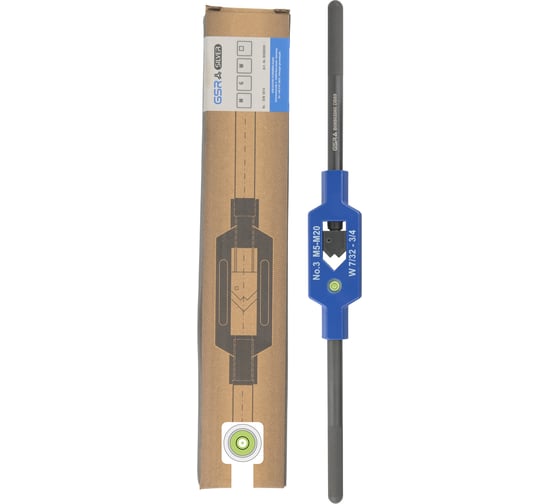 Метчикодержатель GSR N 3 стальной M5-М20 Silver с уровнем B08802060