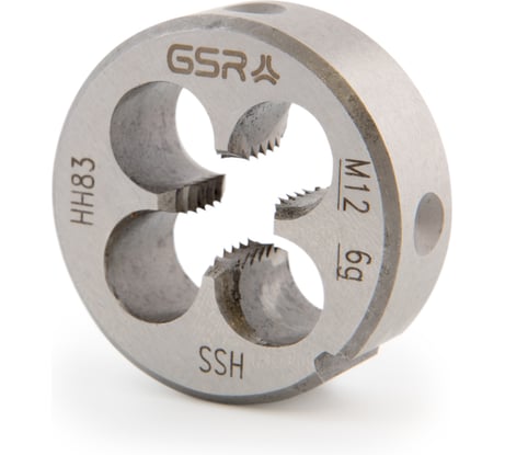 Плашка круглая GSR M12 DIN EN 22568 B HSS M12 B00402250