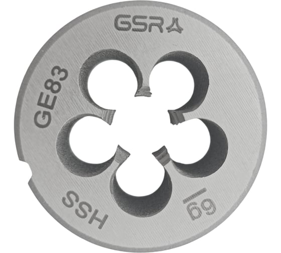 Плашка круглая GSR M12 левая LH метрическая резьба HSSG DIN EN 22568 (DIN 223) B 6g B00404250