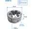 Плашка круглая GSR M20 метрическая резьба HSSG DIN EN 22568 (DIN 223) B 6g B00402290 4