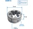 Плашка круглая GSR M24 метрическая резьба HSSG DIN EN 22568 (DIN 223) B 6g B00402310 4
