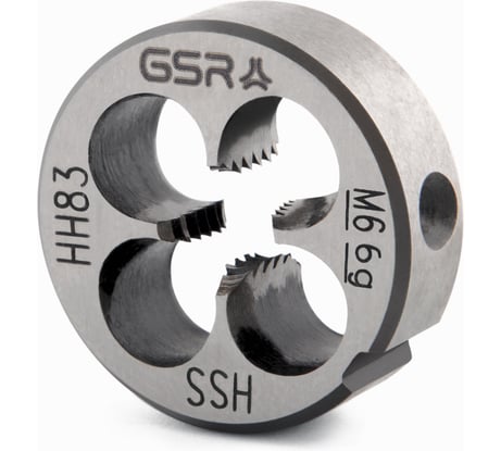 Плашка круглая GSR M6 DIN EN 22568 B HSS M6 B00402190